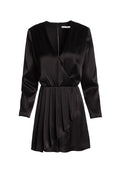 DEMI RUFFLED STRNG SHLDR RMPER - BLACK