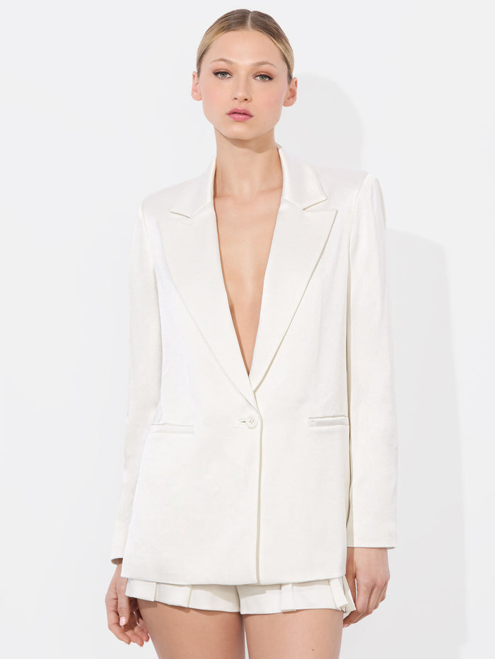 DENNY BOYFRIEND BLAZER - OFF WHITE