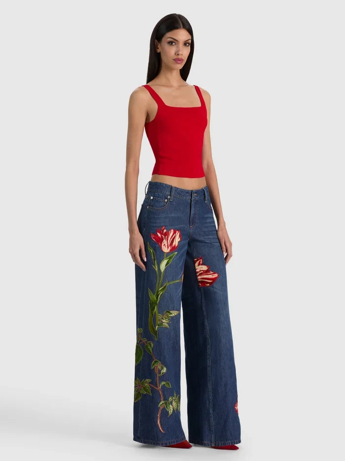 DEVIN SIDE PANEL TANK - HIBISCUS