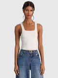 DEVIN SIDE PANEL TANK - SOFT WHITE