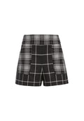 DONALD PLAID SHORT - BLACK/WHITE