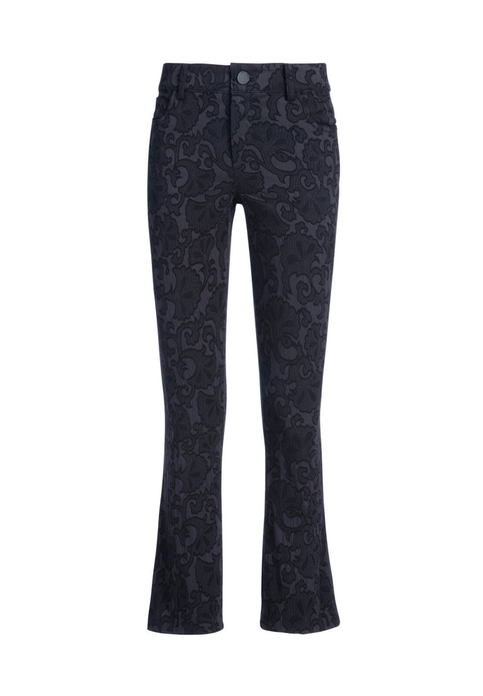 DREW CROPPED FLARE PANT - BLACK