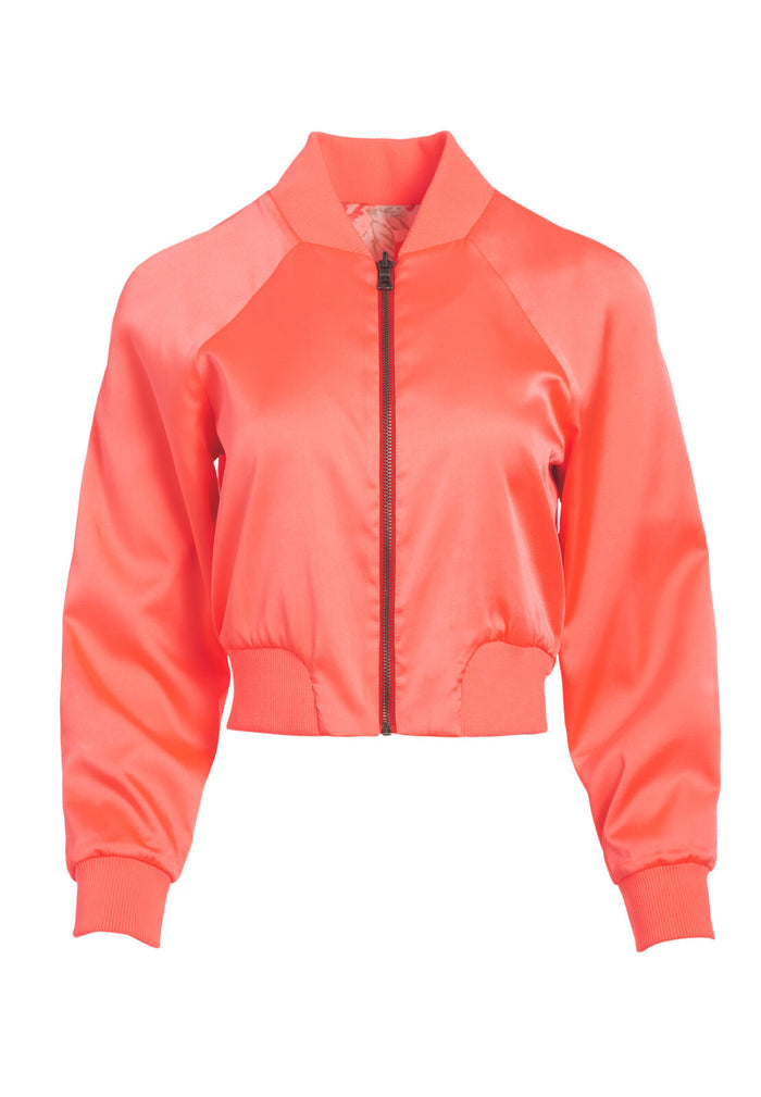 DUKE RGLN SLV CRP RVRSBLE BMBR - NEON PEACH/POSY GARDEN ORCHID