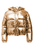 DURHAM HOODED PUFFER COAT - LIGHT BRONZE
