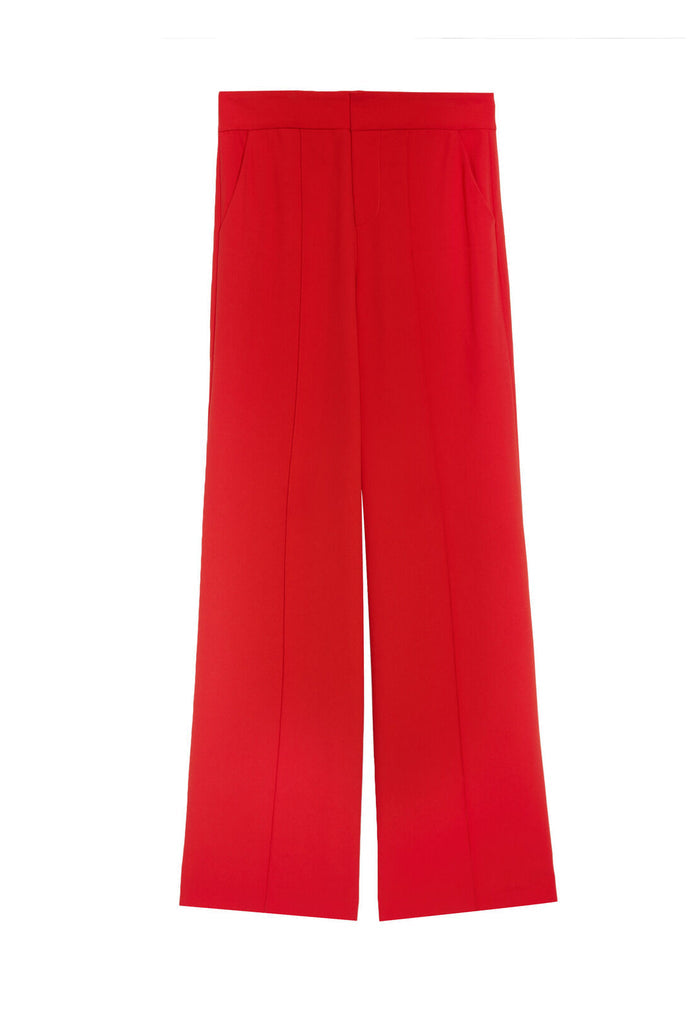 DYLAN HW WIDE LEG PANT - APPLE