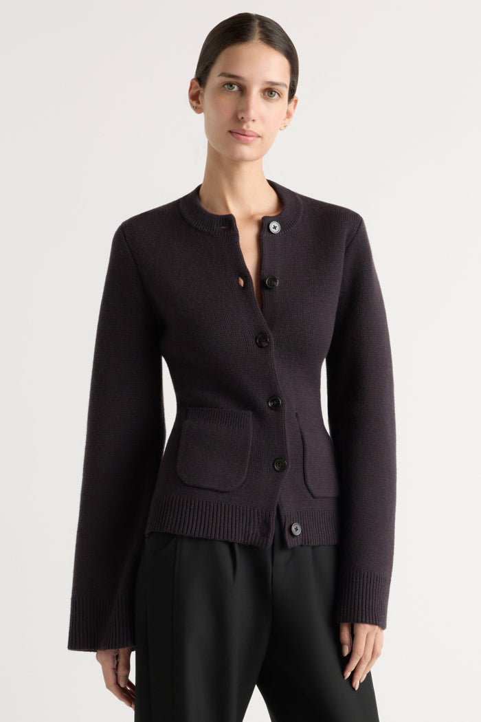 Karolina | Eames Organic Cotton-Wool Cardigan in Size Extra Small