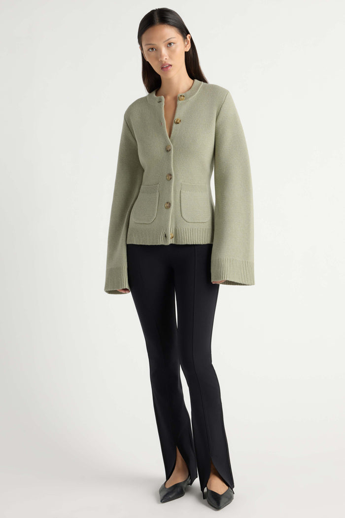 May-Li | Eames Organic Cotton-Wool Cardigan in Size Small