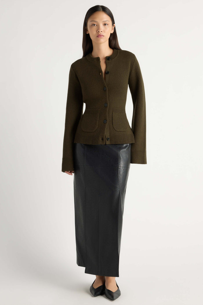 May-Li | Eames Organic Cotton-Wool Cardigan in Size Small