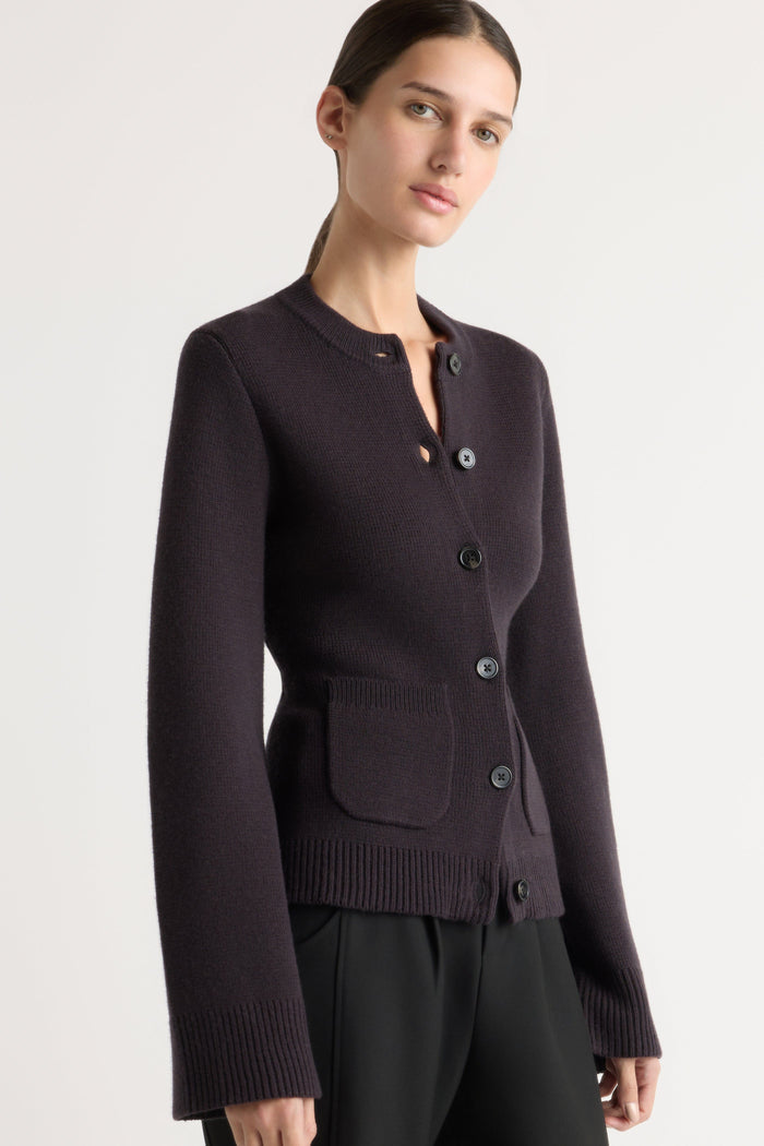 Karolina | Eames Organic Cotton-Wool Cardigan in Size Extra Small