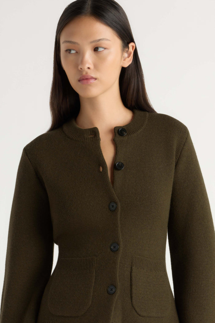 May-Li | Eames Organic Cotton-Wool Cardigan in Size Small