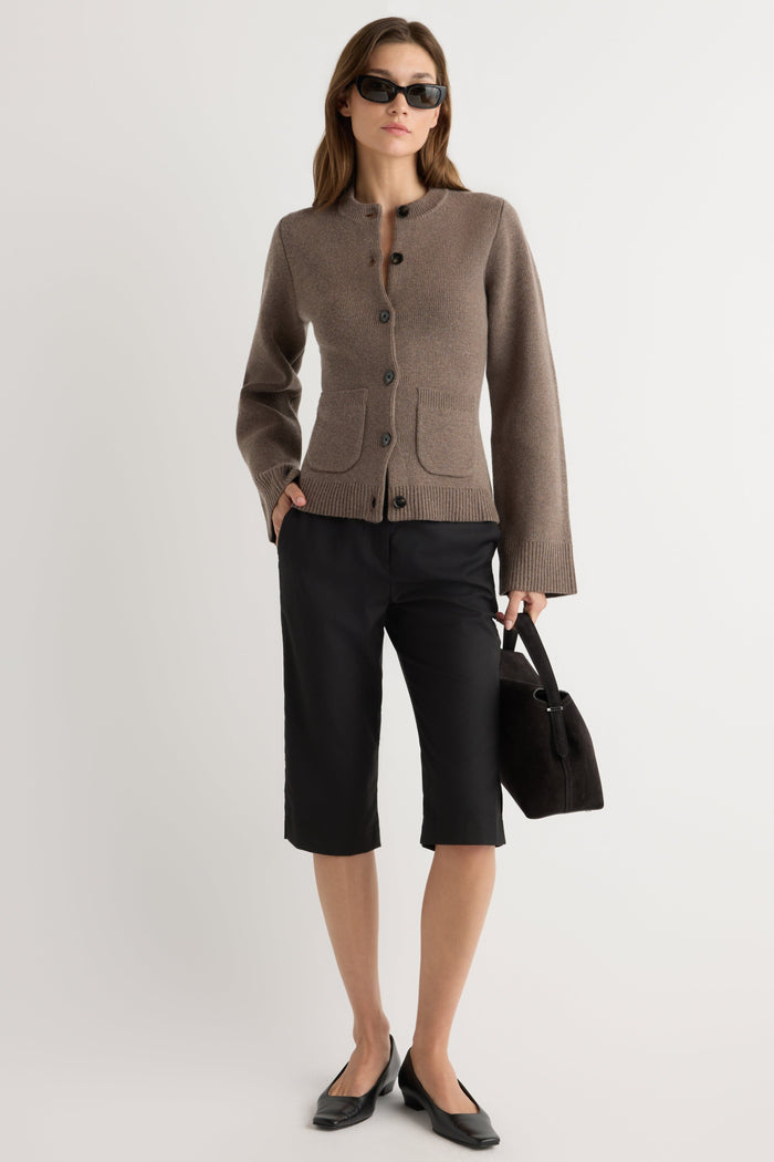 Renée | Eames Organic Cotton-Wool Button Cardigan in Size Extra Small