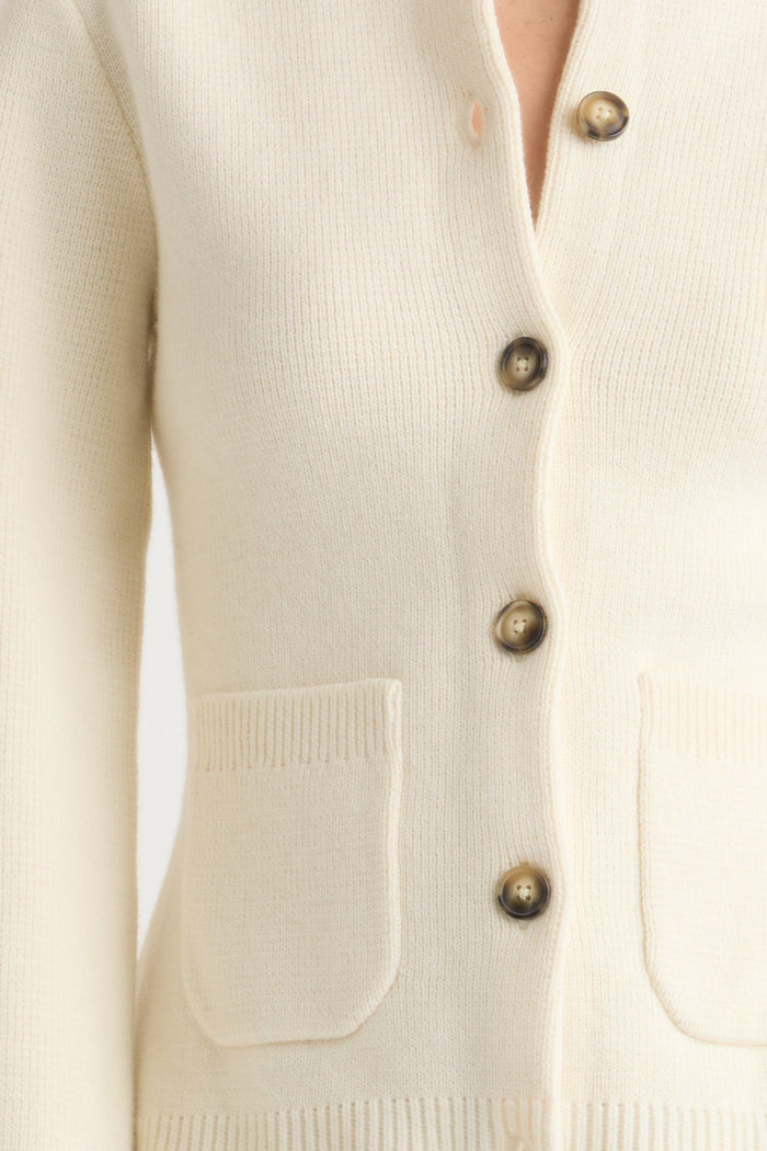Renée | Eames Organic Cotton-Wool Button Cardigan in Size Extra Small