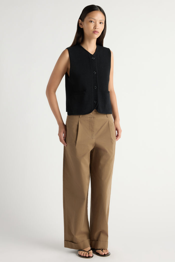 May-Li | Elaine V-Neck Sweater Vest in Size Small