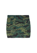 ELANA EMBELL MINI SKIRT - CAMO