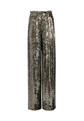 ELBA EMB FL LNGTH PAPRBAG PANT - BLACK / GUNMETAL