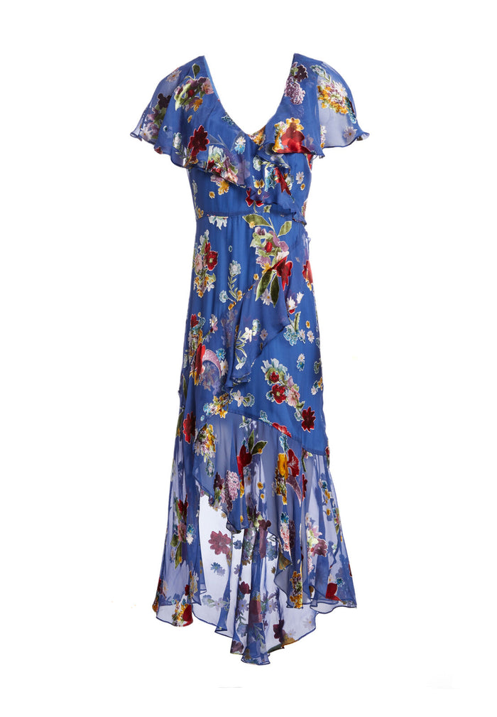 ELECTRA FLORAL MIDI DRESS - COLORFUL BOUQUET RIVIERA