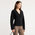 Renée | Elinor Organic Cotton Wool V-Neck Cardigan in Size Small