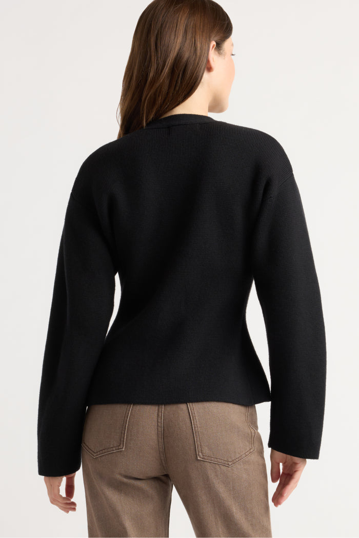 Renée | Elinor Organic Cotton Wool V-Neck Cardigan in Size Small