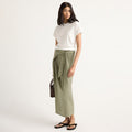 Arya | Elke Tie-Waist Maxi Skirt in Size Small
