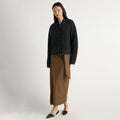 May-Li | Elvira Tie-Waist Suiting Skirt in Size Small