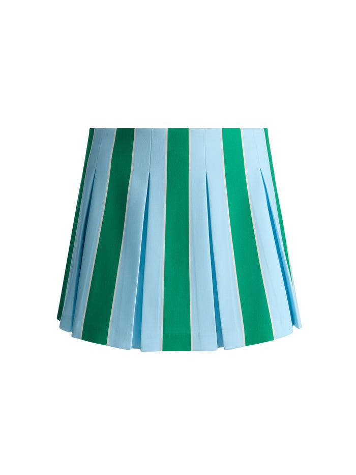 EMILIE MINI SKIRT - HRLOM STRIPE CROLNA BLU/GRN AP
