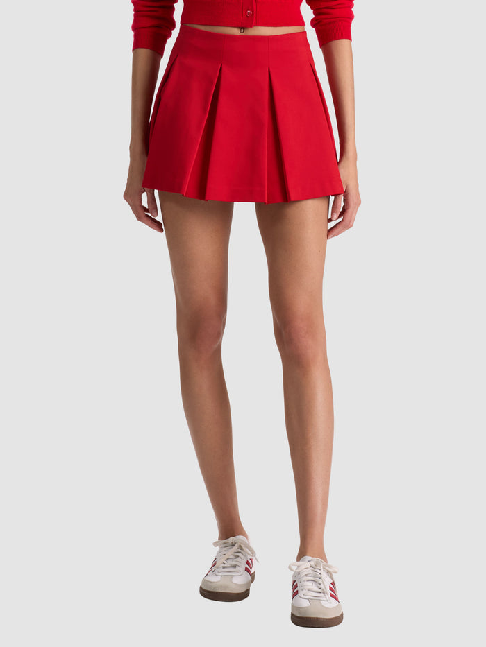 EMILIE MINI SKIRT - CHILI PEPPER
