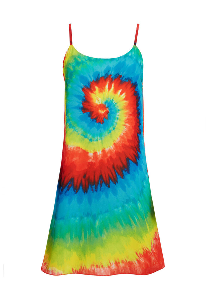 EMMIE SHORT LOOSE SLIP DRESS - MULTI