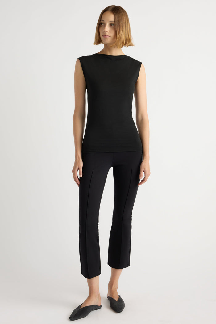 Mali | Enzo Kick-Flare Ponte Stretch Pant in Size Small