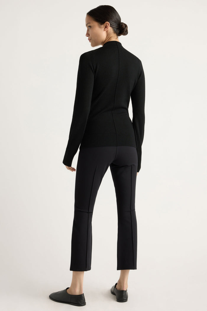 Charlotte | Enzo Kick-Flare Ponte Stretch Pant in Size Small