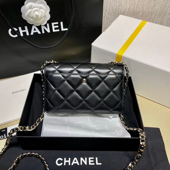 ESMEE Plexi Quilted Wallet On Chain Bag CHL - 712