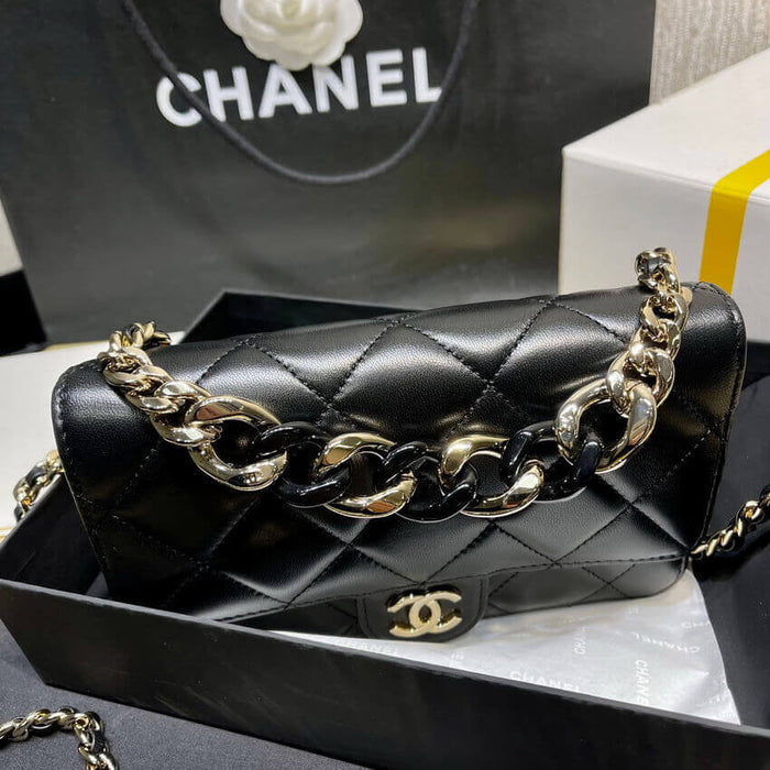 ESMEE Plexi Quilted Wallet On Chain Bag CHL - 712