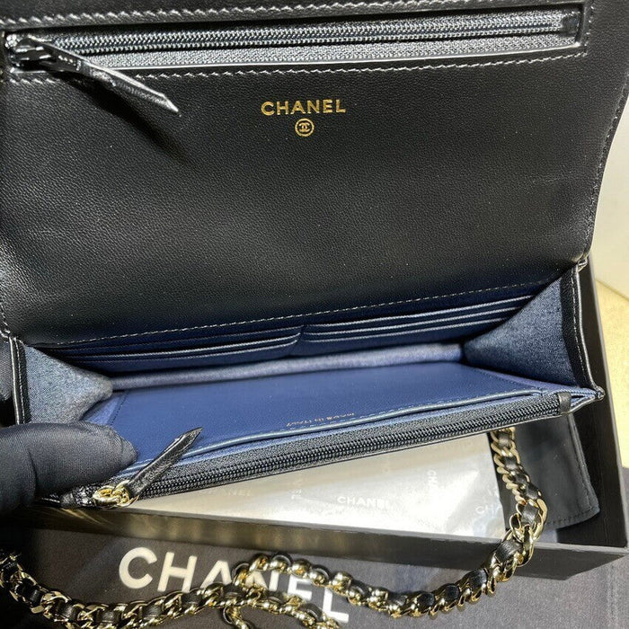 ESMEE Plexi Quilted Wallet On Chain Bag CHL - 712