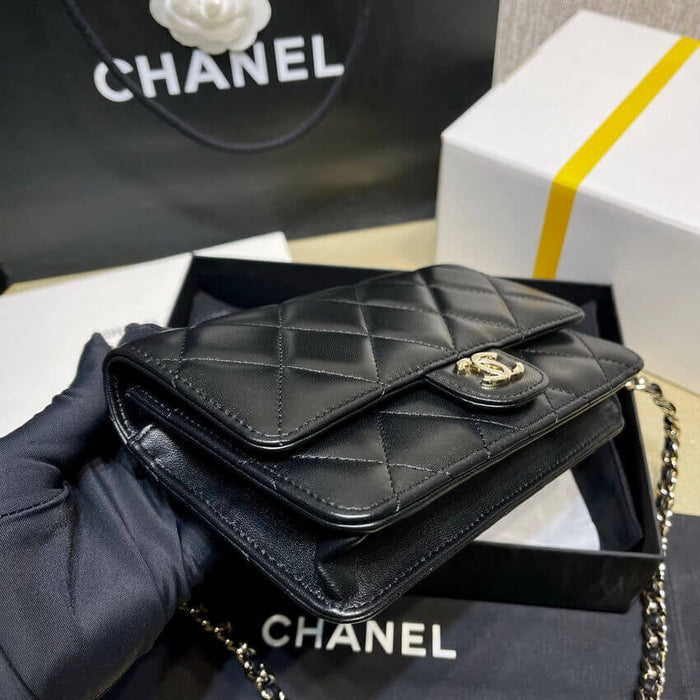 ESMEE Plexi Quilted Wallet On Chain Bag CHL - 712