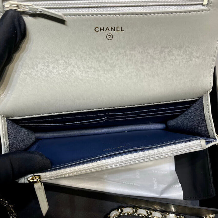 ESMEE Plexi Quilted Wallet On Chain Bag CHL - 713