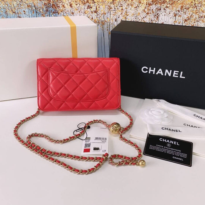 ESMEE Wallet on Chain Bag with Strap CHL - 756