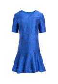 ESTHER SS RUFFLE HEM TNIC DRS - PALACE BLUE