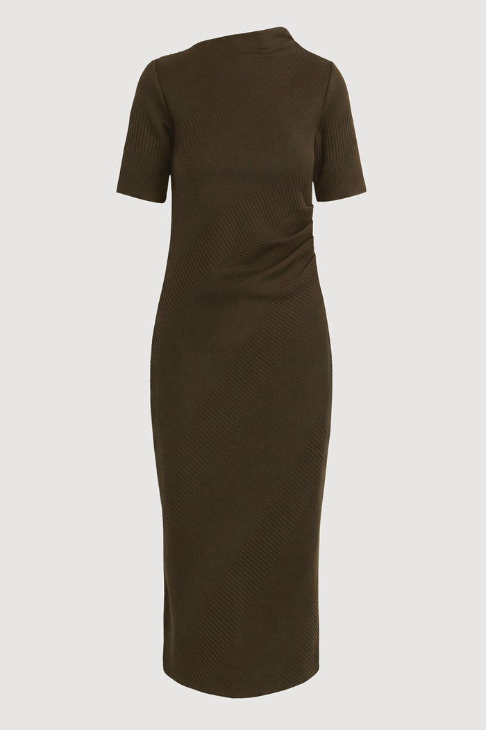 Evie Ribbed-Knit Jersey Dress (Petite) - Flat