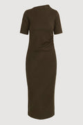 Evie Ribbed-Knit Jersey Dress (Petite) - Flat