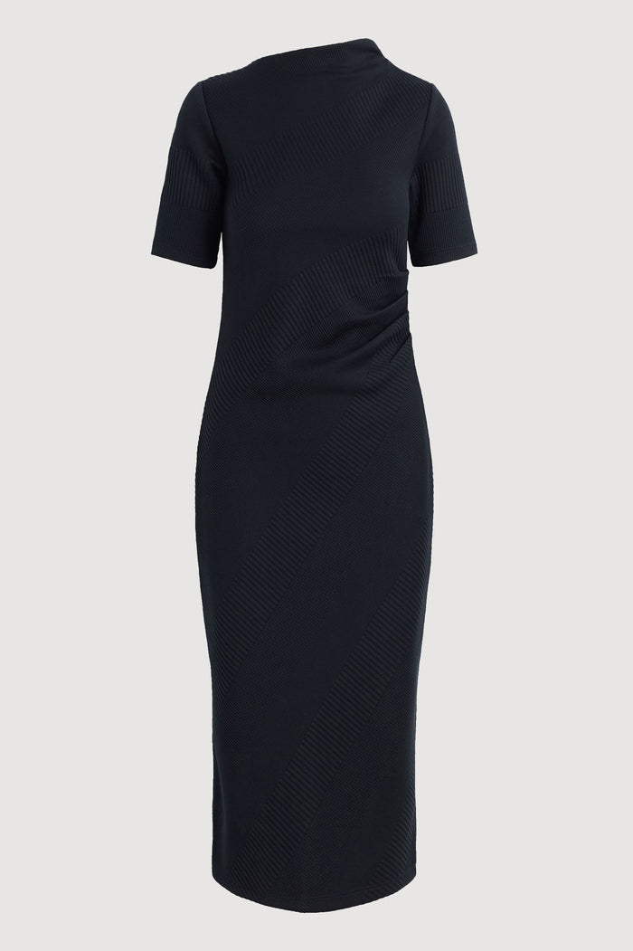 Jess | Evie Ribbed-Knit Jersey Dress in Size Small - Flat