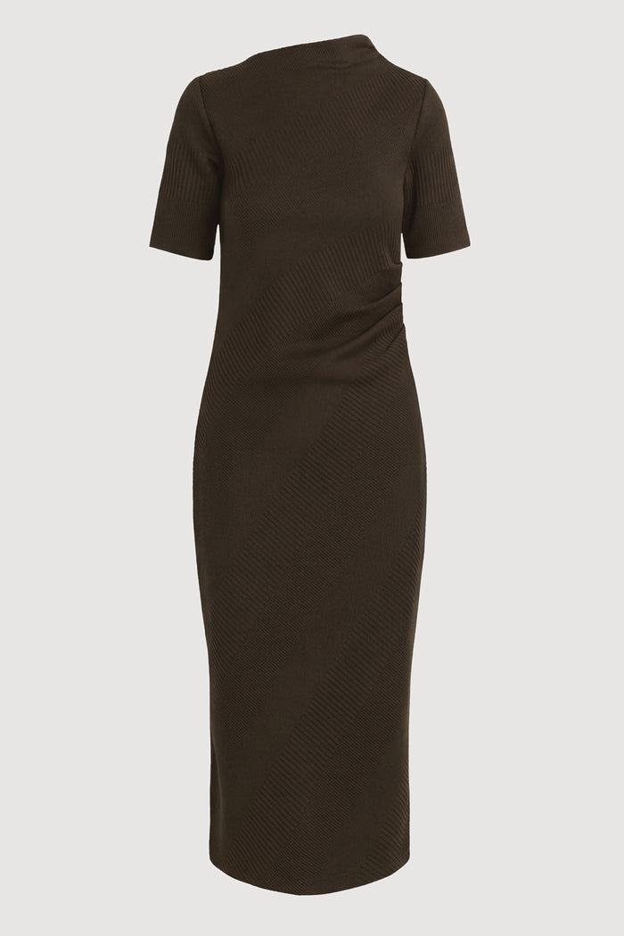 Evie Ribbed-Knit Jersey Dress (Petite) - Flat