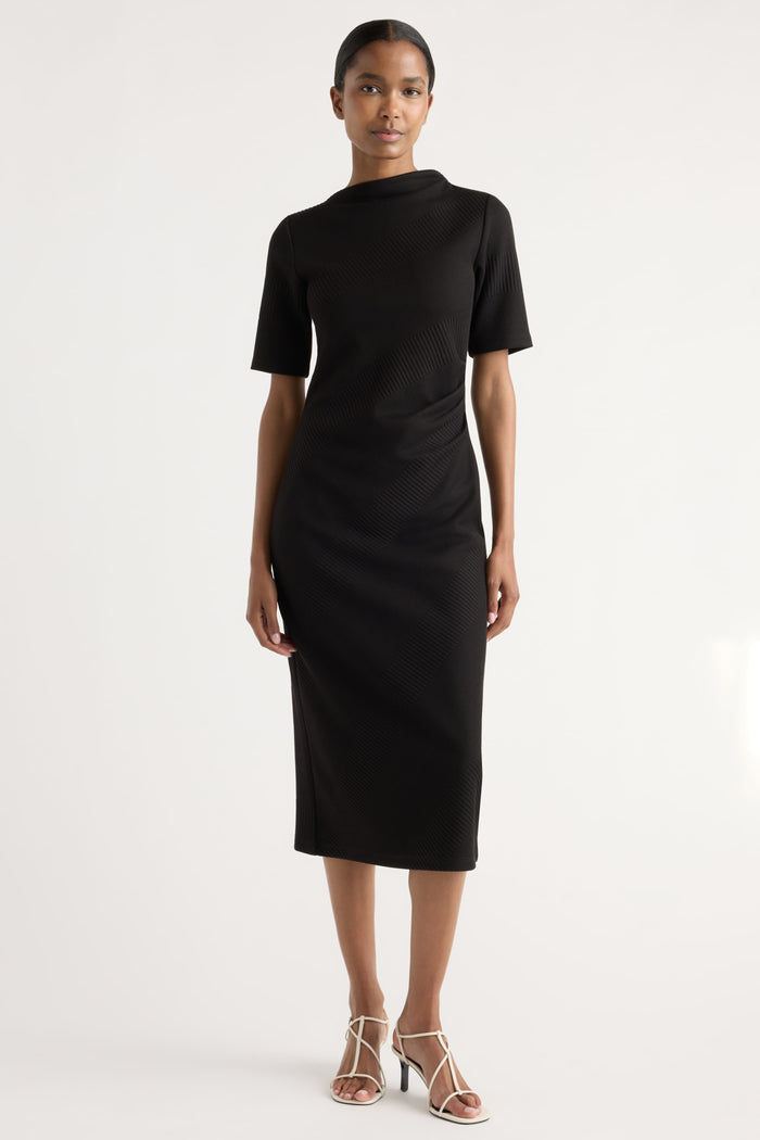 Isilda | Evie Ribbed-Knit Jersey Dress in Size Extra Small