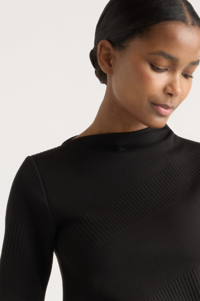 Isilda | Evie Ribbed-Knit Jersey Dress in Size Extra Small