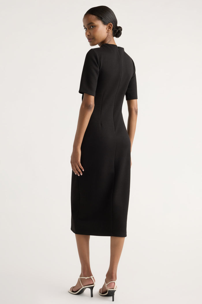 Isilda | Evie Ribbed-Knit Jersey Dress in Size Extra Small