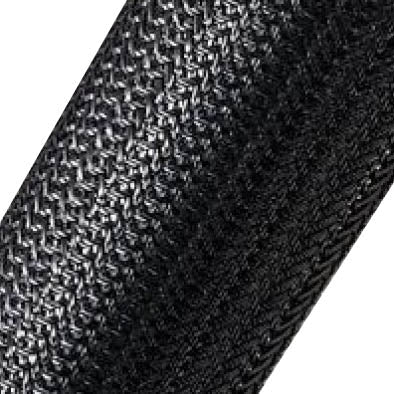 Expandable Braided Cable Sleeve Black 2"(50.8mm) x 50Ft(15.24m)