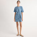 Karolina | Fallon Organic Cotton T-Shirt Wrap Dress in Size Extra Small
