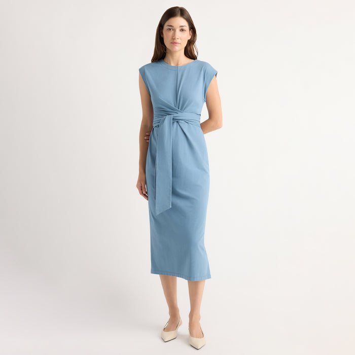 Renée | Fei Tie-Front Organic Cotton Dress in Size Small