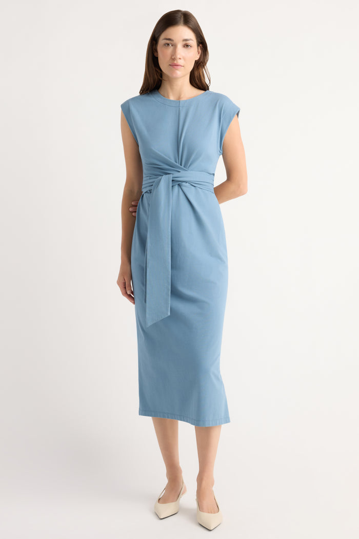 Renée | Fei Tie-Front Organic Cotton Dress in Size Small