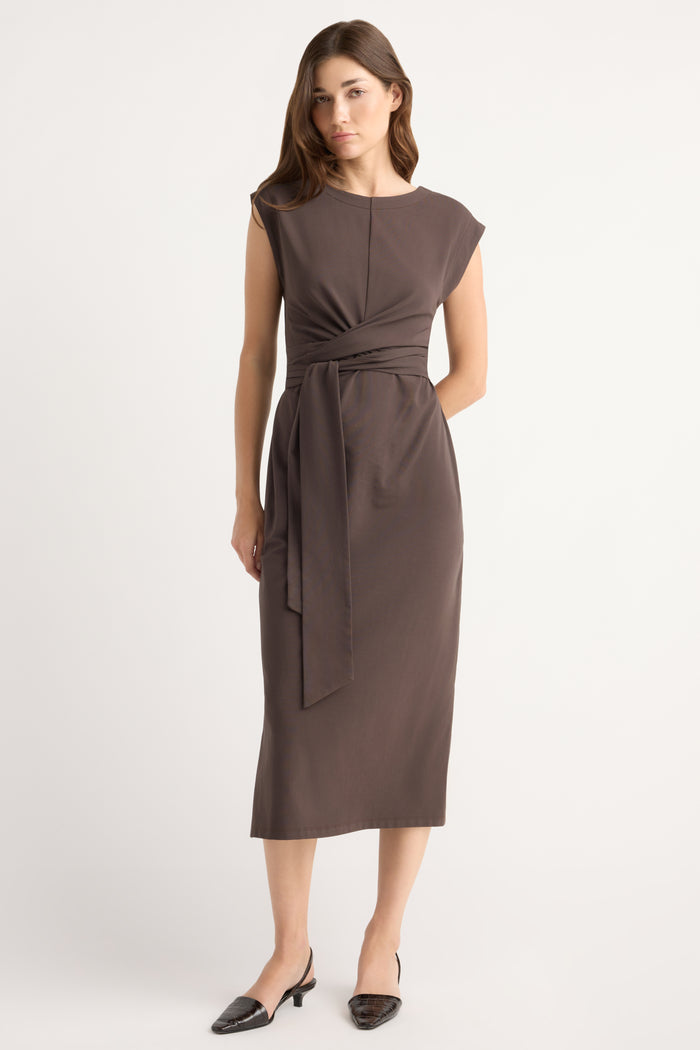 Renée | Fei Tie-Front Organic Cotton Dress in Size Small