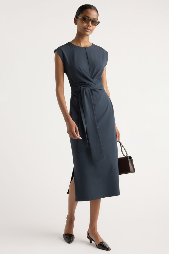 Isilda | Fei Tie-Front Organic Cotton Dress in Size Extra Small