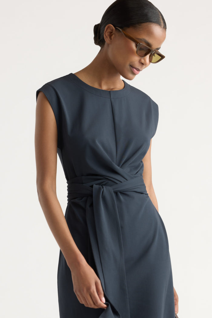 Isilda | Fei Tie-Front Organic Cotton Dress in Size Extra Small